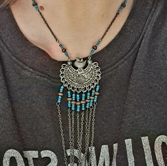 Vintage Bohemian Style Necklace - Picture 9 of 9